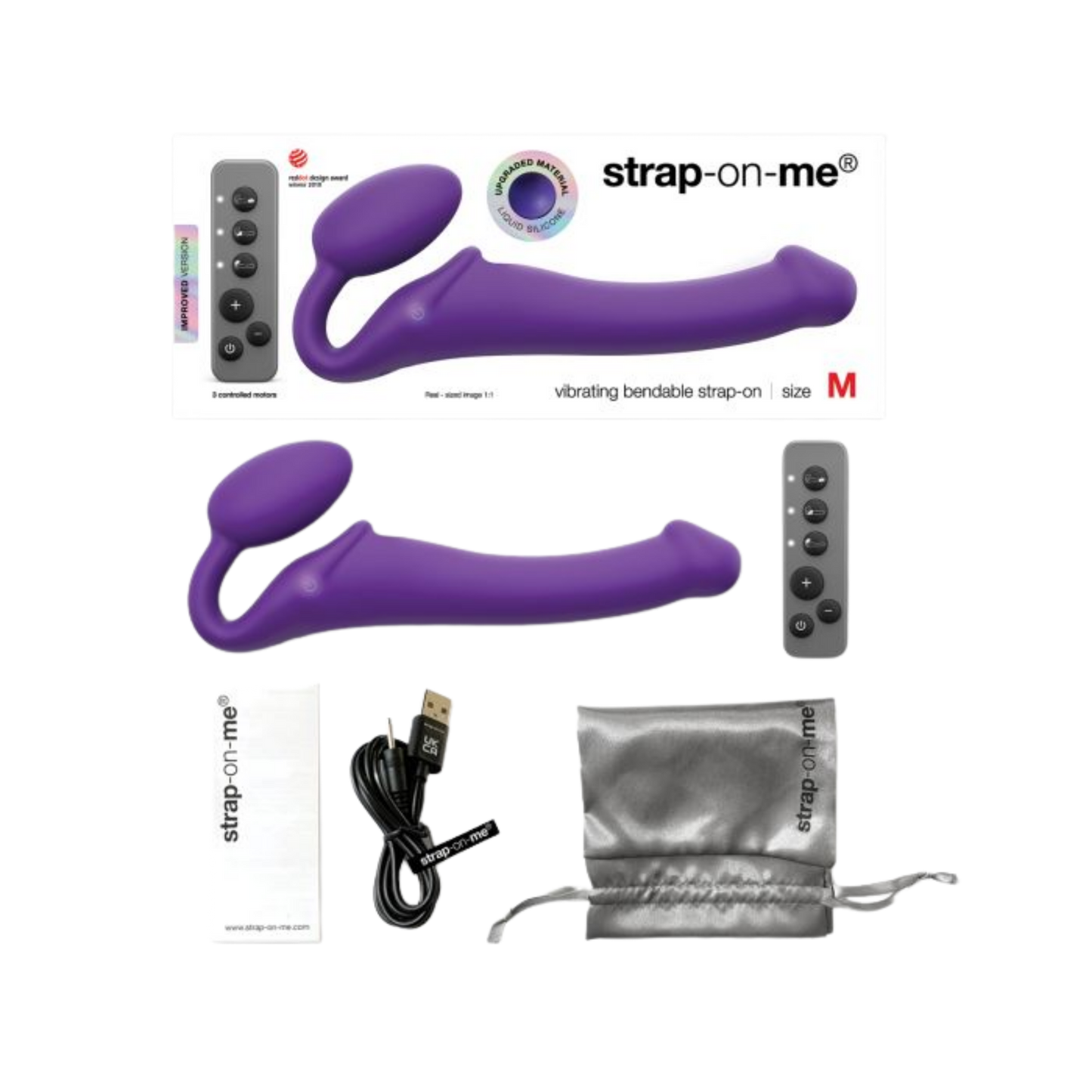 Strapless Strap-On Vibrating